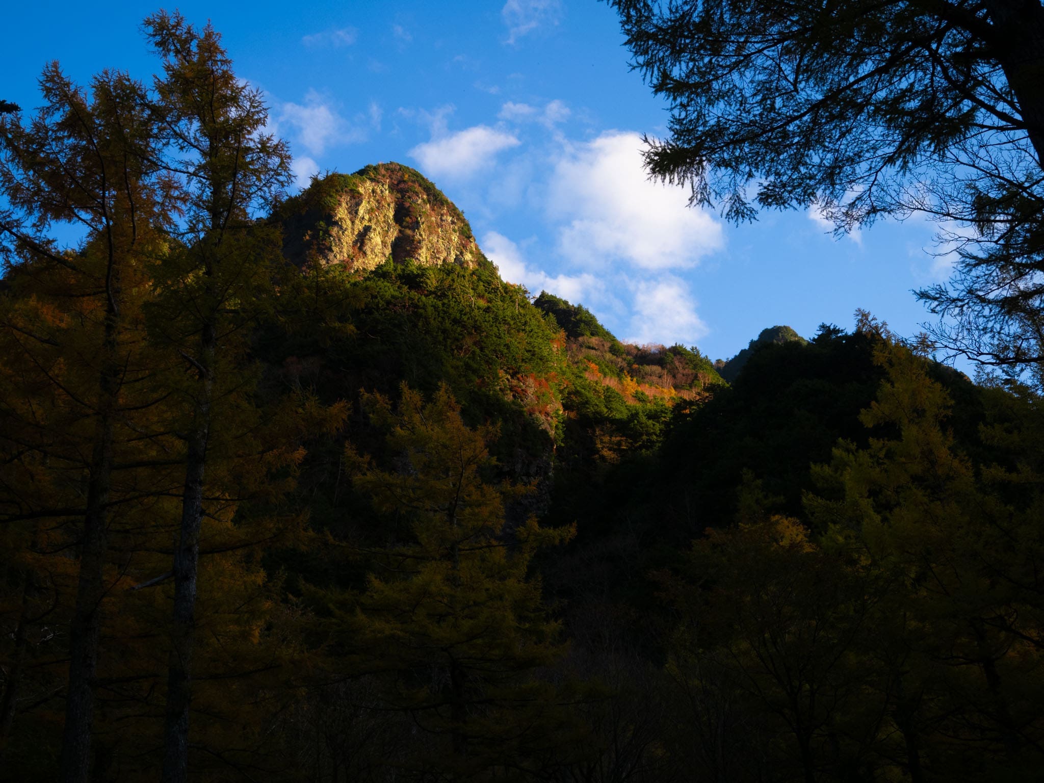 couché de soleil sur les alpes japonaises