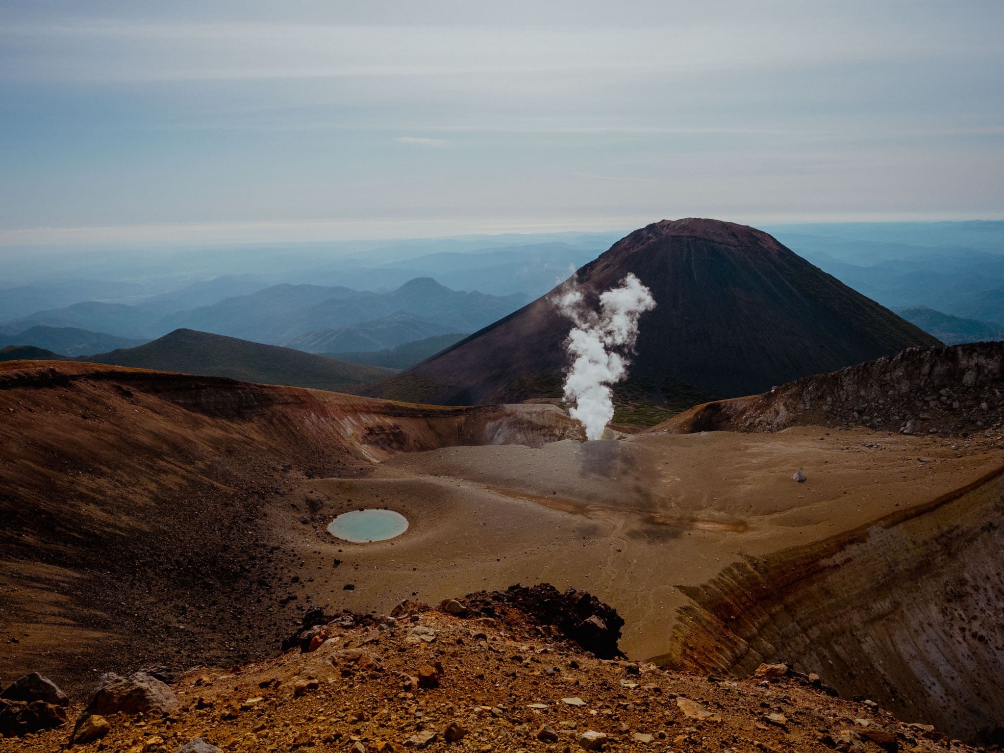Spectacle lunaire au Meakan-dake